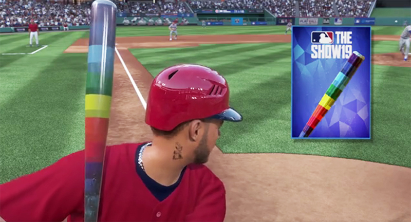 MLB The Show 19: New Season Begins With Rainbow Bat Skin