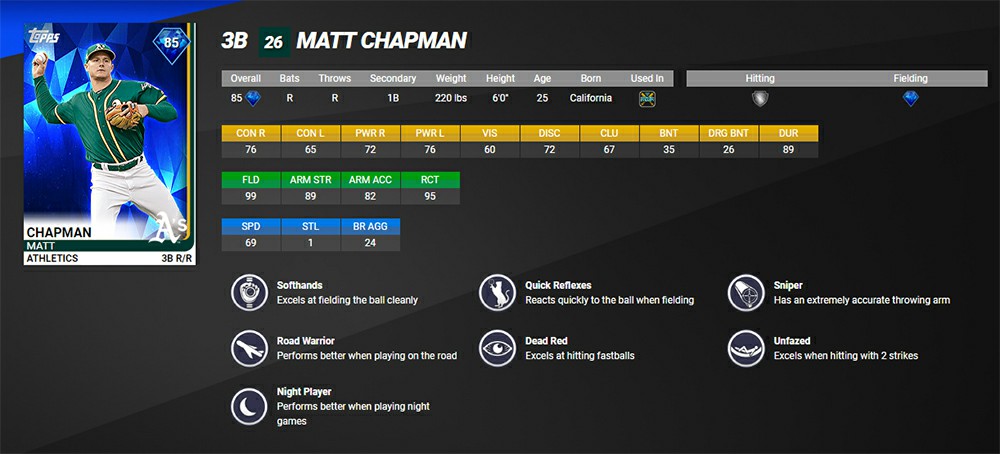 MLB The Show 19 Player Matt Chapman