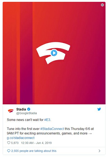 Google Will Reveal Stadia Launch Details and Price On June 6