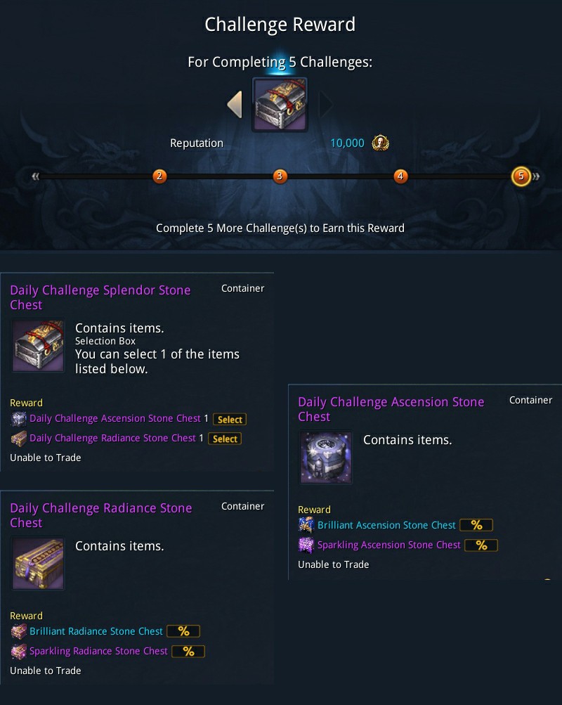 Empyrean Shadows: Item and Systems Daily/Weekly Challenges