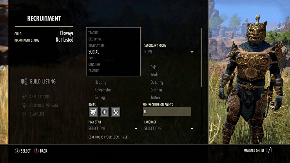 Guild Finder system from Update 22 ELDER SCROLLS ONLINE