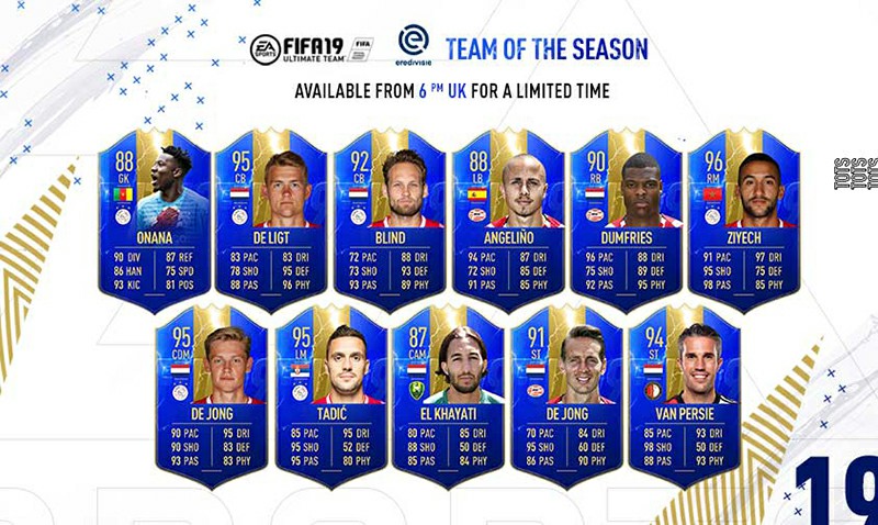 FIFA 19 Team of the Season Eredivisie