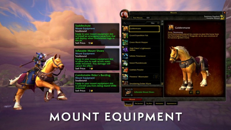 Mounts are getting some upgrades with a new system