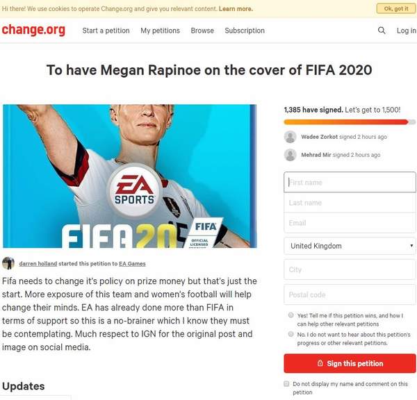 Players petition