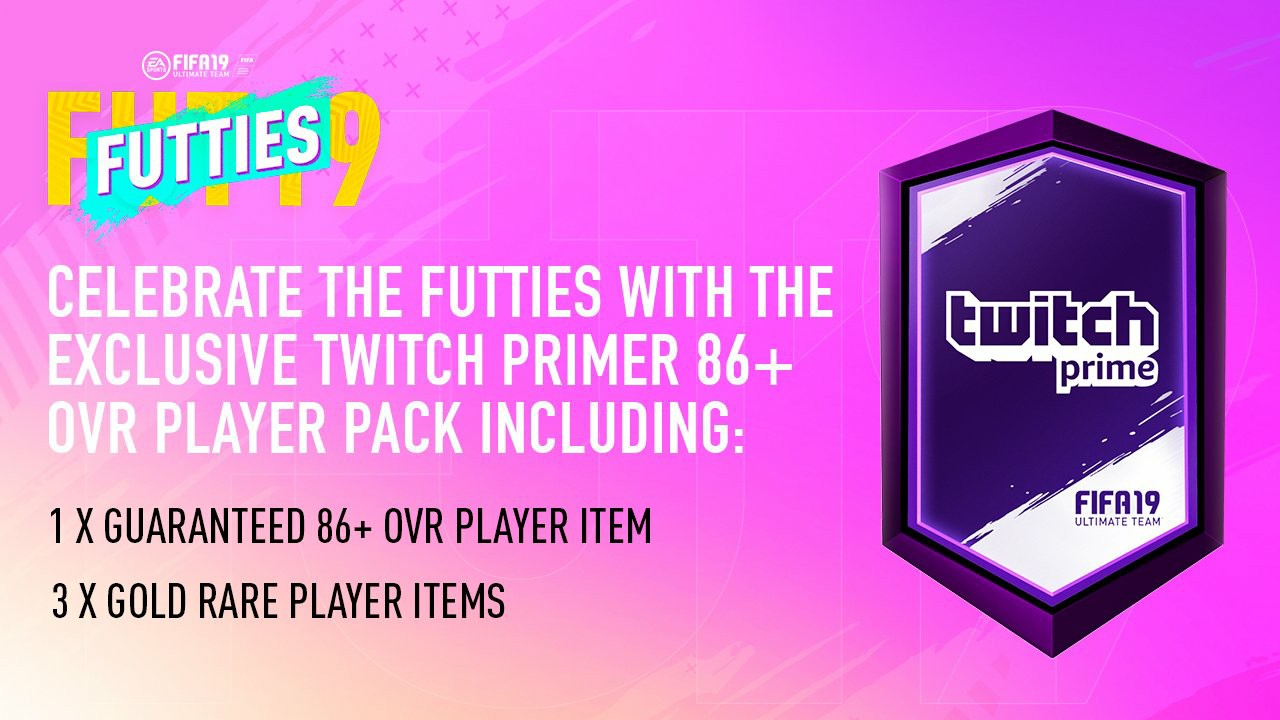 FIFA 19 Twitch Prime Pack: How you can get a free 86+ OVR Player and Gold Rare Player Items