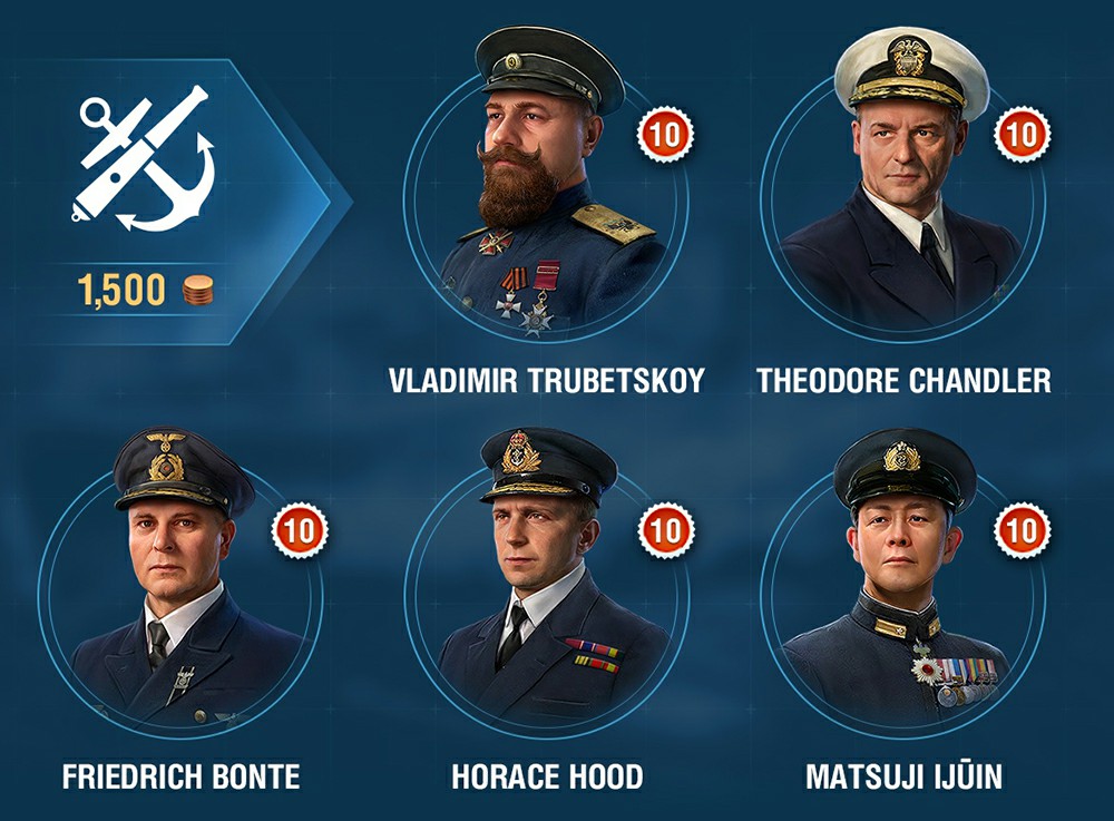 Five Valiant Naval Heroes of World of Warships