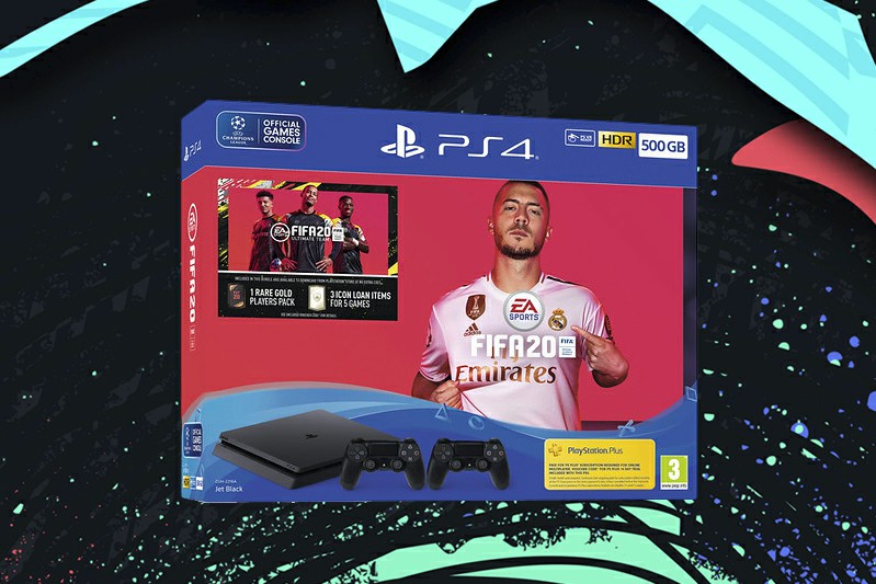 FIFA 20: PS4 And PRO Hardware Bundles Launch 500GB PS4 with Two DualShock 4 Wireless Controllers + FIFA 20