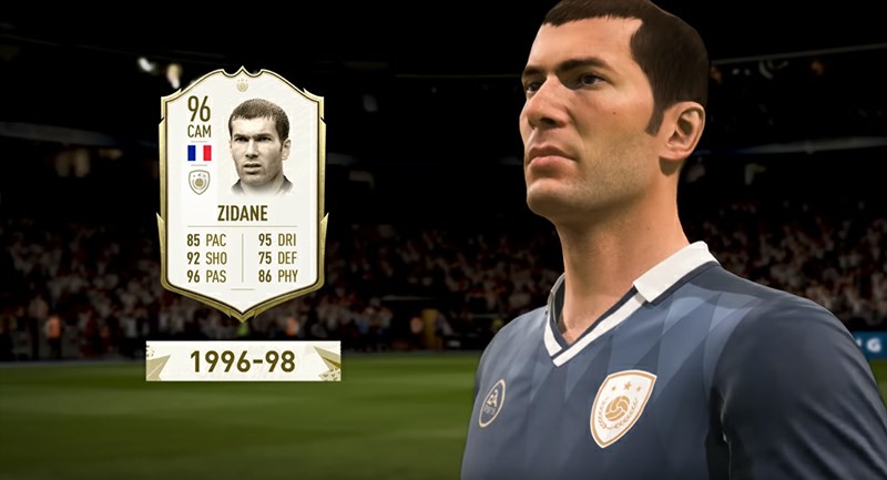 Zidane's 96 card - Zinedine Zidane FIFA 20 Icons ratings revealed