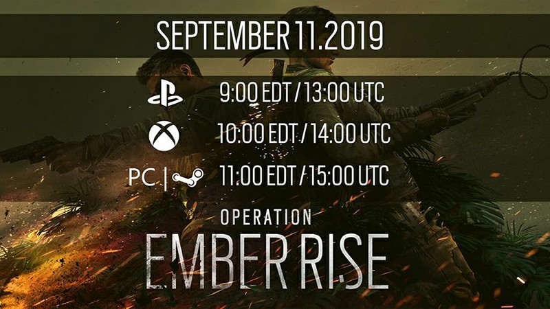 Rainbow Six Siege Operation Ember Rise lands on September 11