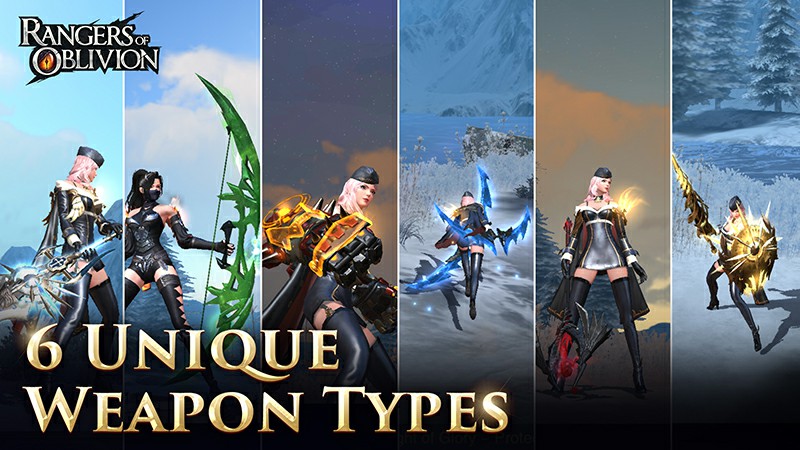 Master 6 Unique Weapon Types of Rangers of Oblivion